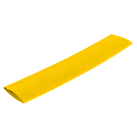 Image principale du produit Manchon thermorétractable jaune 12/4mm - Longueur 10cm