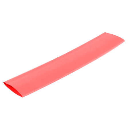 Image principale du produit Manchon thermorétractable rouge 12/4mm - Longueur 10cm
