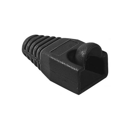 Image principale du produit MANCHON RJ45 SOUPLE POUR FICHE MODULAIRE NOIR