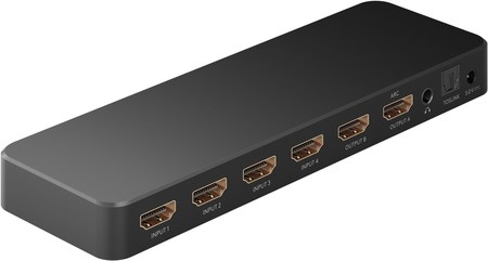 Image principale du produit Matrice HDMI 4 entrées vers 2 sorties 4K 60Hz