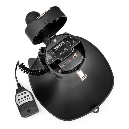 Image nº12 du produit MEG090 Vonyx - Mégaphone 90W noir avec USB SD Bluetooth sur batterie