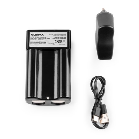 Image secondaire du produit Batterie lithium Vonyx rechargeable sur USB-c pour mégaphone