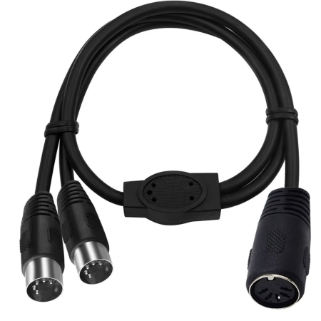 Image principale du produit Splitter midi 1 Din 5 broches femelle vers 2 mâles 30cm