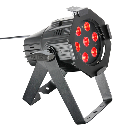 Image principale du produit Mini PAR Cameo Studio - Projecteur PAR QUAD Colour LED 7x8 W RGBW - boîtier noir
