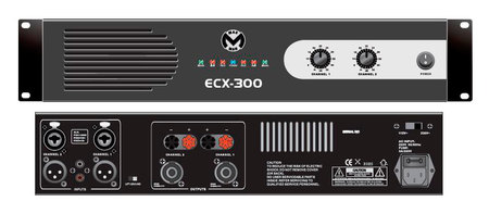 Image principale du produit Amplificateur MacMah ECX-150 2 X 100W sous 8 ohms