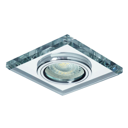 Image principale du produit Plafonnier encastrable fixe verre transparent carré