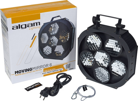 Image secondaire du produit MOVING-MIRROR-6 Algam Lighting - Effet miroir de boule à facette motorisé et DMX