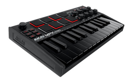 Image principale du produit MPK Mini MKIII BK Akai - Clavier midi USB 25 touches 8 pads noir.