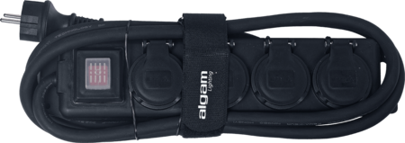 Image principale du produit Multiprise 4 X PC 16A IP44 avec interrupteur