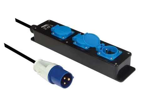 Image principale du produit Multiprise P17 16A mâle vers 3 PC16 230V câble 3m 3X2.5mm2