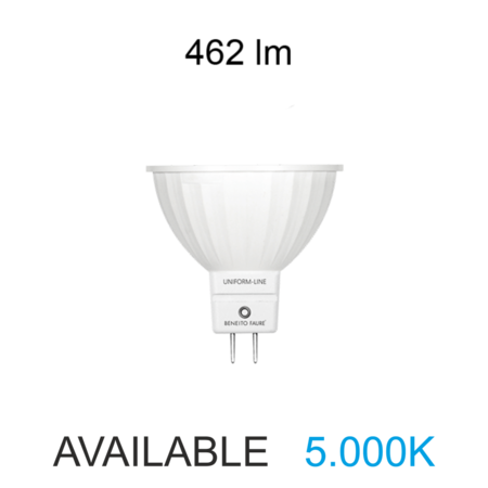 Image principale du produit Ampoule Beneito Faure à led Uniform-Line GU5.3 MR16 12V 6W blanc jour 5000K 120°