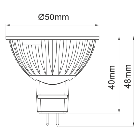 Image nº3 du produit Ampoule Beneito Faure à led Uniform-Line GU5.3 MR16 12V 6W blanc jour 5000K 120°