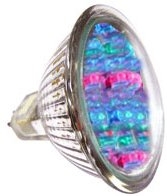 Image principale du produit MR16 à led RVB changeur de couleur 12v 1W 18 Leds