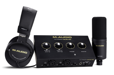 Image principale du produit MTRACK-DUO-HD-PACK M-Audio - Pack studio avec interface audio, casque monitoring et micro statique