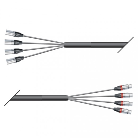 Image principale du produit Multipaires souple 4 XLR Neutrik 60m Sommer cable