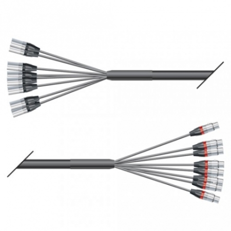 Image principale du produit Multipaire souple 8 XLR Neutrik 15m Sommer cable