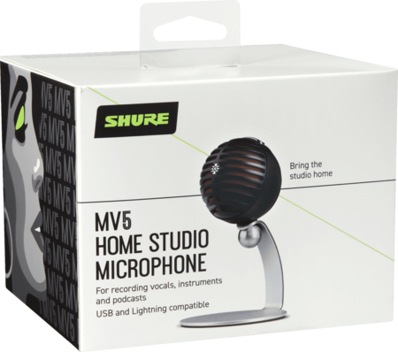 Image nº6 du produit MV5-N Shure Micro noir et rouge statique USB Cardioïde 24-bits 48 kHz pour ordinateur et téléphone