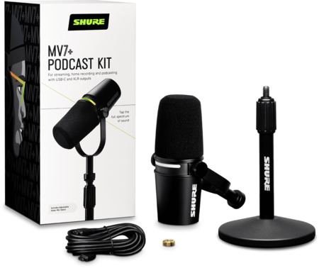 Image nº4 du produit MV7+-K-BNDL Shure - Pack avec Micro podcast MV7+-K et Stand de table Shure