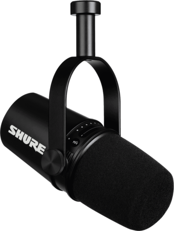 Image principale du produit Shure MV7-K micro podcast et radio Dynamique USB et XLR
