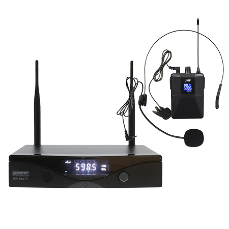 Image principale du produit MW 100 PT Power acoustics - Système micro sans fil UHF 30mW avec serre tête