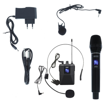 Image nº8 du produit MW 200 PT Power acoustics - Sysytème double micro HF 30mW 1 micro main et 1 serre tête