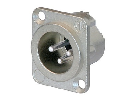 Image principale du produit NC3MD-LX Neutrik - Embase male XLR acier 3 points