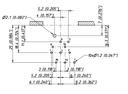 Image nº5 du produit Embase femelle coudée Combo NEUTRIK à souder sur CI pour XLR 3 et Jack 6.35 Stéréo