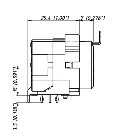 Image nº7 du produit Embase femelle coudée Combo NEUTRIK à souder sur CI pour XLR 3 et Jack 6.35 Stéréo
