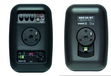 Image secondaire du produit Lot d'enceintes active et passive Work NEO 5 A BT Black 2X25W bluetooth avec fixation