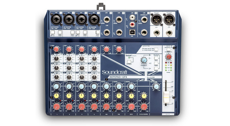 Image principale du produit Table de mixage Soundcraft NotePad-12FX USB 12 entrées 2 sorties