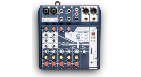 Image principale du produit Table de mixage Soundcraft NotePad-8FX USB 8 entrées 2 sorties