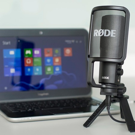 Image nº3 du produit Microphone RODE NT-USB electret cardioïde avec sortie casque jack 3.5mm pour Podcast - studio