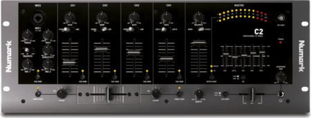 Image principale du produit Table de Mixage Numark C2 5 voies 2 micro avec Talk over automatique