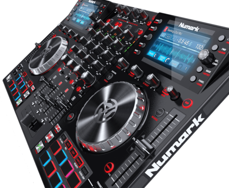 Image nº3 du produit Contrôleur DJ NUMARK NVII 4 voies 16 pads carte son et 2 écrans