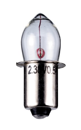 Image principale du produit Ampoule pour torche 2,5V 0,75W 300mA culot P13.5s