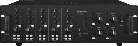 Image principale du produit Amplificateur mixeur et matriciel 4 zones de 120 W chacune Monacor PA-12040