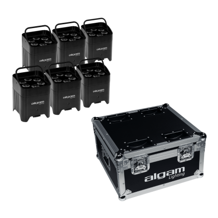 Image principale du produit Pack Algam Lighting 6 x EVENTPAR612-HEX-IP + EVENT-PAR-FC