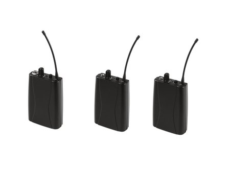 Image principale du produit Pack 2 récepteurs et un émetteur Omnitronic WMT audio sans fil sur batterie