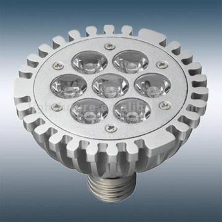 Image principale du produit Ampoule PAR30 à 7 leds 1W Blanc chaud 230V