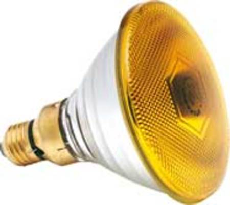 Image principale du produit Lampe PAR 38 SYLVANIA 230V 80W Jaune code 0019653