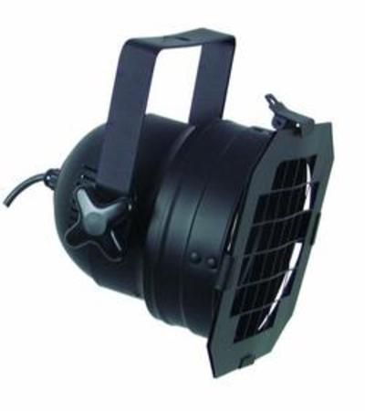Image principale du produit Projecteur PAR 56 noir court sans lampe avec porte filtre
