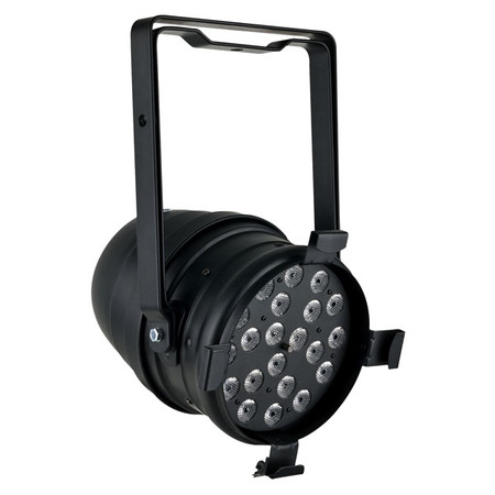 Image principale du produit Projecteur PAR 64 Noir RGB 21 LED 3W 3 en 1 fullcolor