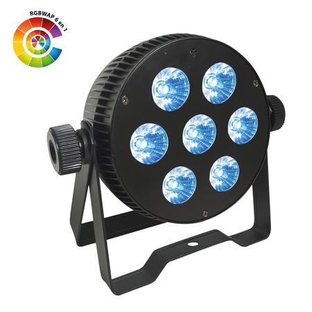 Image principale du produit Projecteur led Power lighting PAR SLIM 7X10W Hexa RGB W A UV