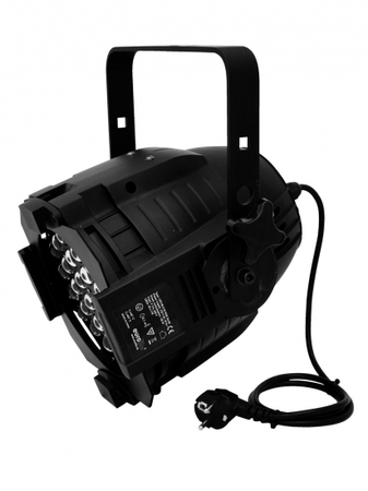 Image principale du produit Projecteur PAR EUROLITE MZL 56 RGB Noir LED 36 X 3W RVB zoom 2° 50°