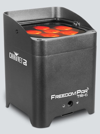 Image principale du produit Freedom Par Tri-6 Chauvet, projecteur sur batterie avec Bluetooth et DMX