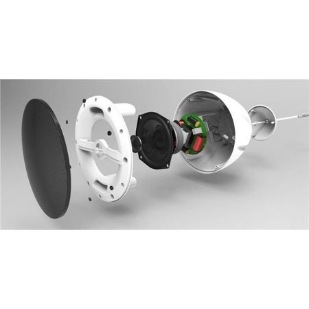 Image nº3 du produit Enceinte public adress à suspendre 5.25pouce 2 voies 30W 100V ou 8 ohms blanc