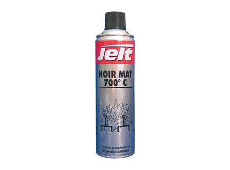Image principale du produit Peinture en aérosol haute température 700° 650ml noir mat