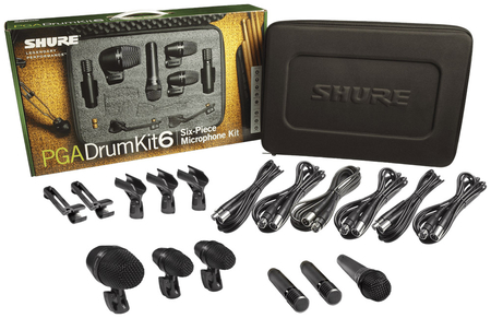 Image principale du produit Micro Shure - PGADRUMKIT6 Instruments - Malette 6 micros batterie