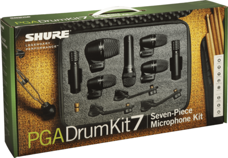 Image principale du produit Mallette 7 micros batterie  Sure PGA DRUMKIT 7