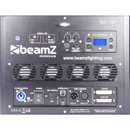 Image secondaire du produit BeamZ Professional Phantom 3000 Pure Diode Laser RGB Analog 40kpps avec flightcase